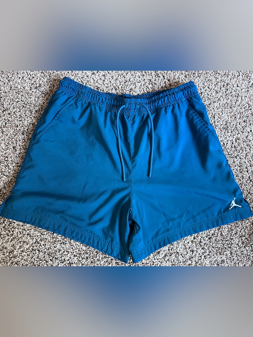 Men Jordan blue ESSENTIALS POOLSIDE shorts
